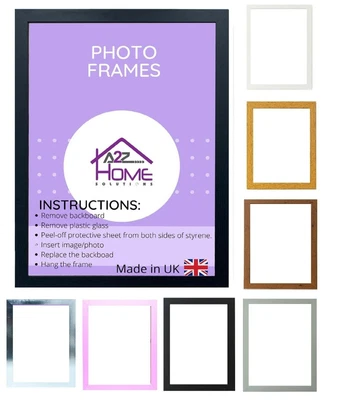 £13.99 • Buy Poster Wall Frames Modern A1 A2 A3 A4 Photo Picture Frame BLACK OAK WHITE 