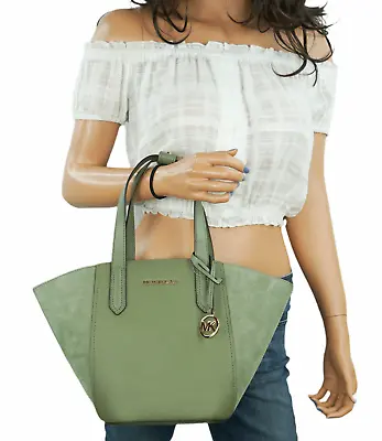 Michael Kors Portia Small Bucket Tote Leather Bag • $69.80