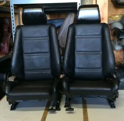  BMW E30 325/318 New Black Front Seats  For Convertibles1987-92 $2450 WithCore • $2450