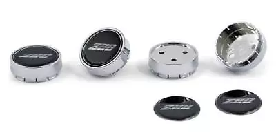 N90 Chrome Center Cap Domed Poly Z28 Logo Emblem  Black - Charcoal Gray & Silver • $68.39