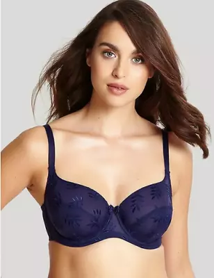 Panache Balconette Bra 3251 UK 30J  NAVY Superbra Tango Ll     (37)       • £27.50