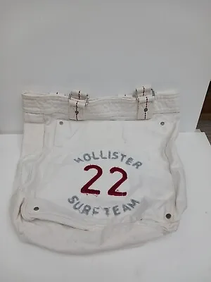 Womans Hollister Fabric Bag White Beach Bag • £11.99