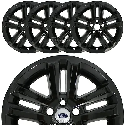 $109.99 • Buy 4 BLACK 2011-2017 Ford EXPLORER 18  Alloy Wheel Skins Full Rim Covers Hub Caps