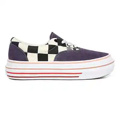 Vans Super Comfy Cush E Suede & Checkerboard Textile Combi Lace Up Trainers Bnib • £29.99