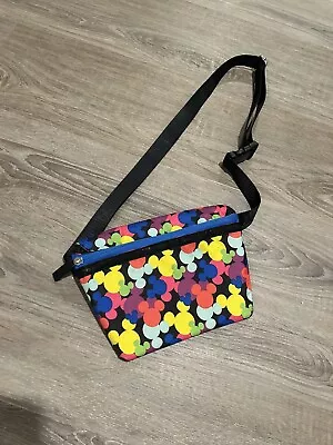 Disneyland Mickey Mouse Head Rainbow Print Fanny Waist Pack Disney Parks • $9.75