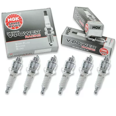 6 Pc NGK 2746 R5670-6 V-Power Racing Spark Plugs For W7FC W7F W20P-U R43S Do • $31.28