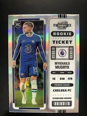 22-23 Panini Chronicles Mykhailo Mudryk RC Rookie Optic Ticket Chelsea Ukraine • $3.50