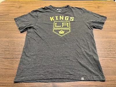 Los Angeles Kings Men’s Gray NHL Hockey T-Shirt - Majestic - Large • $11.99