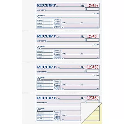 Adams® Money/Rent Receipt Record Book 2-Part Carbonless 4 Per Page 200... • $17.64