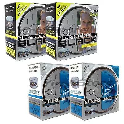 Air Spencer Cartridge 2x Lemon Squash 2x Marine Squash Scent Car Air Freshener • $31.20