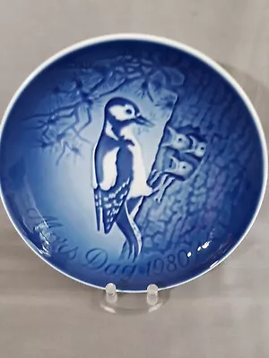 Bing & Grondahl 1980 Mothers Day Mors Dag 6  Plate Woodpecker And Young Denmark • $10