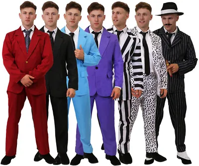 Mens Suit & Tie Choice Movie Novelty Stag Do Party Tuxedo Outfit Fancy Dress Lot • £16.99