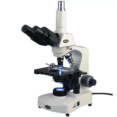 AmScope T340A-LED 40X-1600X 3W LED Biological Trinocular Compound Microscope • $613.12