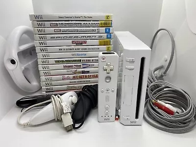 Nintendo Wii Console Bundle 14 Games Free Postage • $150