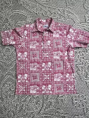 VINTAGE Reyn Spooner Hawaii Ponoʻī Quilt  PULLOVER Aloha Shirt Small • $7.50