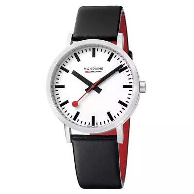 Mondaine Classic 36mm Steel White Dial Ladies Quartz Watch A660.30314.16SBB • $199