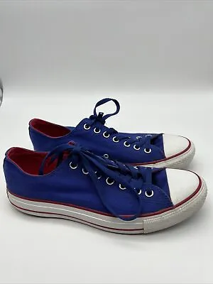 $39.99 • Buy Converse All Star Chuck Taylor Low-Cut Mens Size 9 Womens 11 Red White Blue