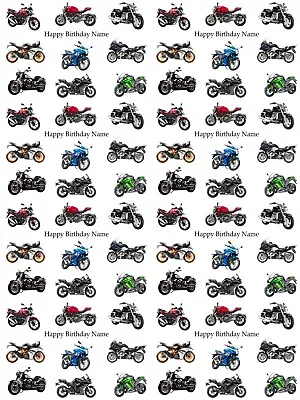 Motorbikes Personalised Birthday Gift Wrapping Paper 3 Designs ADD NAME • £4.19