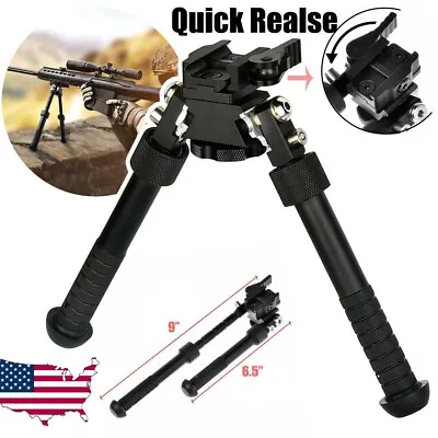  Adjustable Rifle Bipod 6-9 Inch Quick Detach 20mm Picatinny Rail Mount Hunting • £25.99