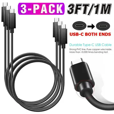 3-Pack USB C To Type-C Fast Charging Data SYNC Charger Cable For Motorola Phone • $8.99