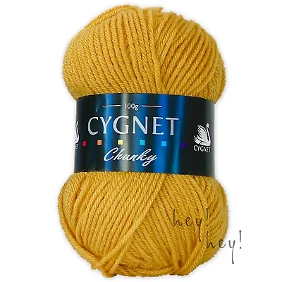 £3.60 • Buy Cygnet CHUNKY Yarn 100% Acrylic Knitting Crochet Wool 100g Ball