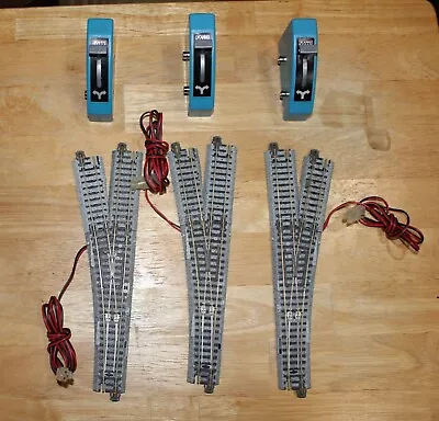 Kato N Scale #4 Turnouts - Total Of 3 With Remote Switch • $46