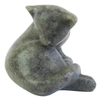 Quintessence Miniature Stone/resin Cat Figurines  Tinker  - Grey • $11.90