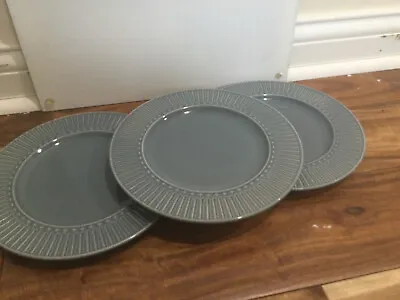 3 Mikasa Italian Countryside Graphite/Grey Salad Plates 9” 2016-2019 • $19.54