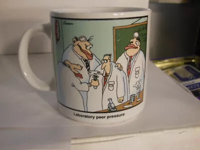 Vintage Far Side Coffee Mug Gary Larson Laboratory Peer Pressure 1984 • $11