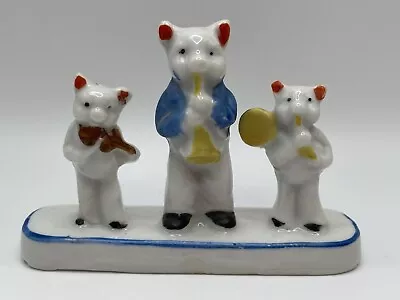 Vintage Japan 3 Pigs Band Figurine Figure Porcelain Ceramic • $8.88