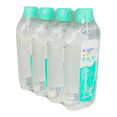 Equate Baby Hypoallergenic Baby Oil Aloe Vera Vitamin E 20oz Ea Bottle (4-Pack) • $19.99