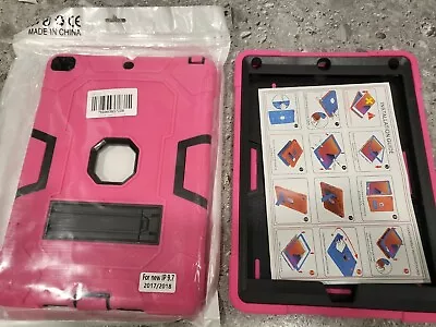 Kids IPad 9.7  2017 2018 Case Shock Resistant Rugged Tough Cover Tablet Stand  • £8