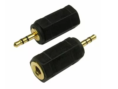  2.5mm Mini Jack Male Plug To 3.5mm AUX Female Headphone Socket Adapter • £4.45