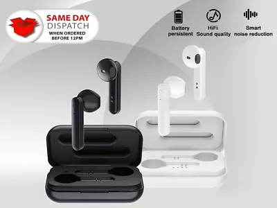Wireless Bluetooth Earphones TWS Headphones Mini In Ear Buds For IPhone Android • £5.99