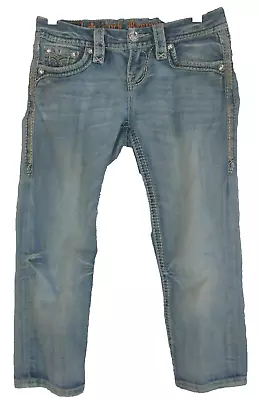 Rock Revival Jeans Capri’s 25 Light Wash Boris Low Rise Open Pocket GUC • $17.98