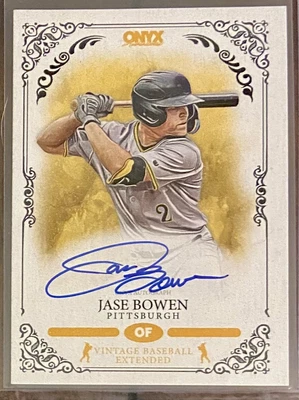 $9.99 • Buy Jase Bowen 2022 Onyx Vintage Blue Auto Rookie SP /400 PIRATES
