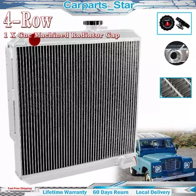 Aluminum 4 Row Core Radiator For Holden Land Rover Series 2A&3 Petrol Diesel 186 • $259