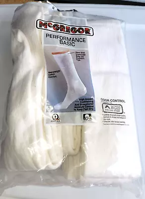 Vtg New Unworn 6 Pack Socks Shoe Size 7-12.5 Tube USA Made Opened Odor Control • $42.81