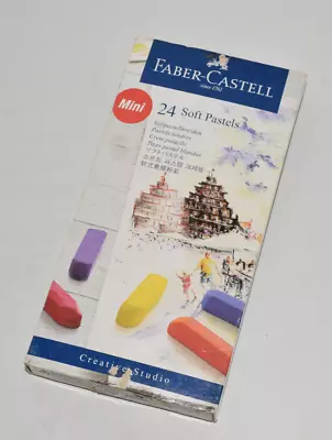 Faber-Castell Mini 24 Soft Pastel Half Length Sticks Box Of 24 (Korea) • $12.99