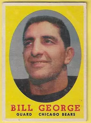 1958 Topps Bill George Bears #119 • $3.99