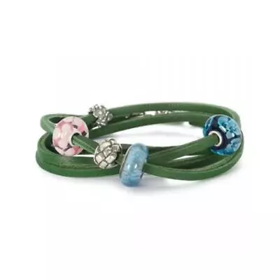 NEW Trollbeads Leather Bracelet/Necklace Green 45 Cm (L510845) • $38