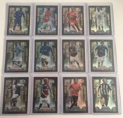 RARE ALL 12 LIMITED EDITION CARDS & MASTER TROPHY For Topps Match Attax 2007-08 • £899