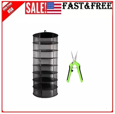 HOT 8 Layer Food Dehydrator Rack Tray Hanging Solar Jerky Meat Beef Fruit Herb • $28.99