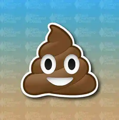 Emoji IPhone Text Poop Smile Face 5  Funny Custom Vinyl Decal Sticker JDM • £4.07