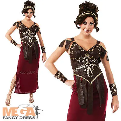 £19.99 • Buy Roman Goddess Ladies Fancy Dress Greek Spartan Warrior Adults Book Day Costume 