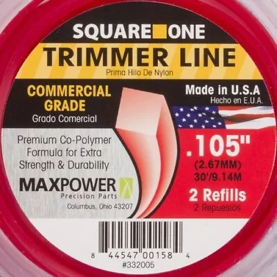 Maxpower 332005 Trimmer Line Square One Commercial  105  • $14.99