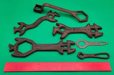 LOT OF 6 Antique Wrenches - MONITOR DRILL VAN BRUNT HGH FILLAUER! • $12.99