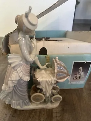 Lladro  Baby's Outing  4938 - Mother Baby In Buggy -  $650 Cond. Orig. Box • $68.40