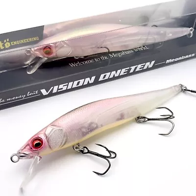 Megabass Vision Oneten 110 Jerkbait: GLXS Spawn Cherry • $24.95