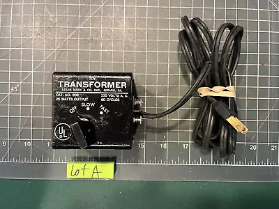 Louis Marx Train 309 TRANSFORMER 25 Watts TESTED And WORKS! LOT A • $15.95